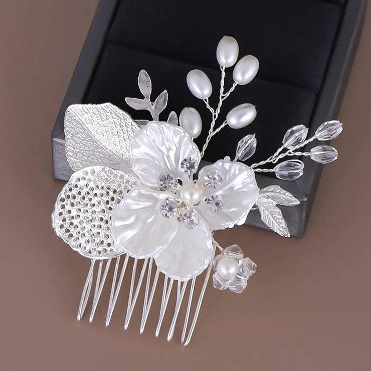 Crystal Flower Bridal Hairpins