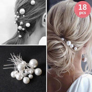 Crystal Flower Bridal Hairpins