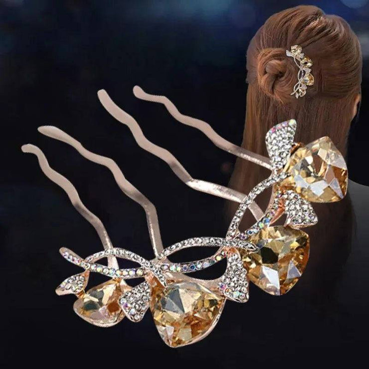 Metal U-Shape Hair Stick For Women