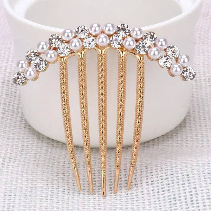 Metal U-Shape Hair Stick For Women