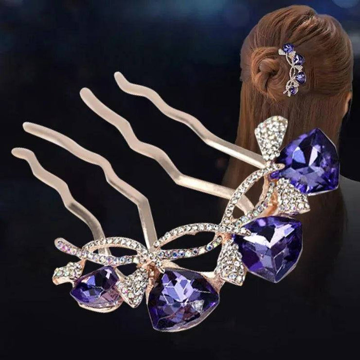 Metal U-Shape Hair Stick For Women