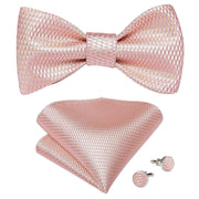 Fashion Bow Tie with Brooch Pin with matching Cufflinks