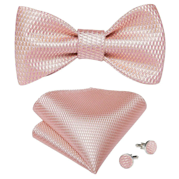 Fashion Bow Tie with Brooch Pin with matching Cufflinks