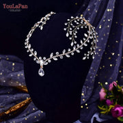 Rhinestone Tiara Hair Head Piece with Combs