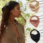 Chiffon Triangle Bandanas Elastic Hairband