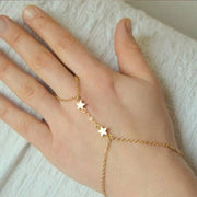 Dainty Rhinestone Bangle Bracelet in Gold or Silver