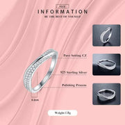 925 Sterling Silver Irregular Stackable Finger Ring