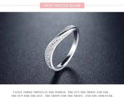 925 Sterling Silver Irregular Stackable Finger Ring