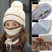 Knitted Beanie Hat Scarf Set