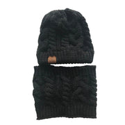 Women's Warm Hat Beanie ring Scarf