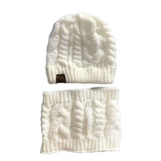 Women's Warm Hat Beanie ring Scarf