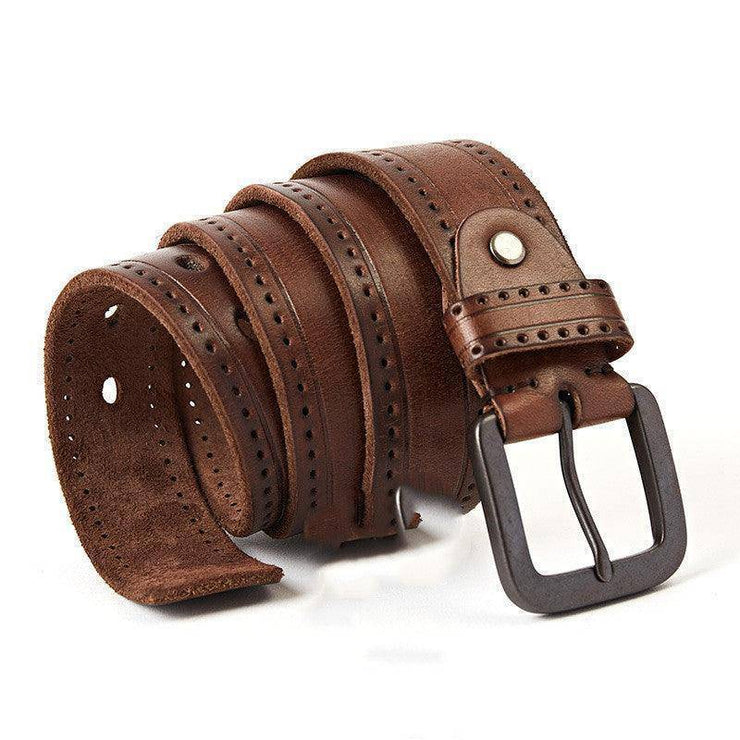 Genuine Cowhide Men's Leather Belt