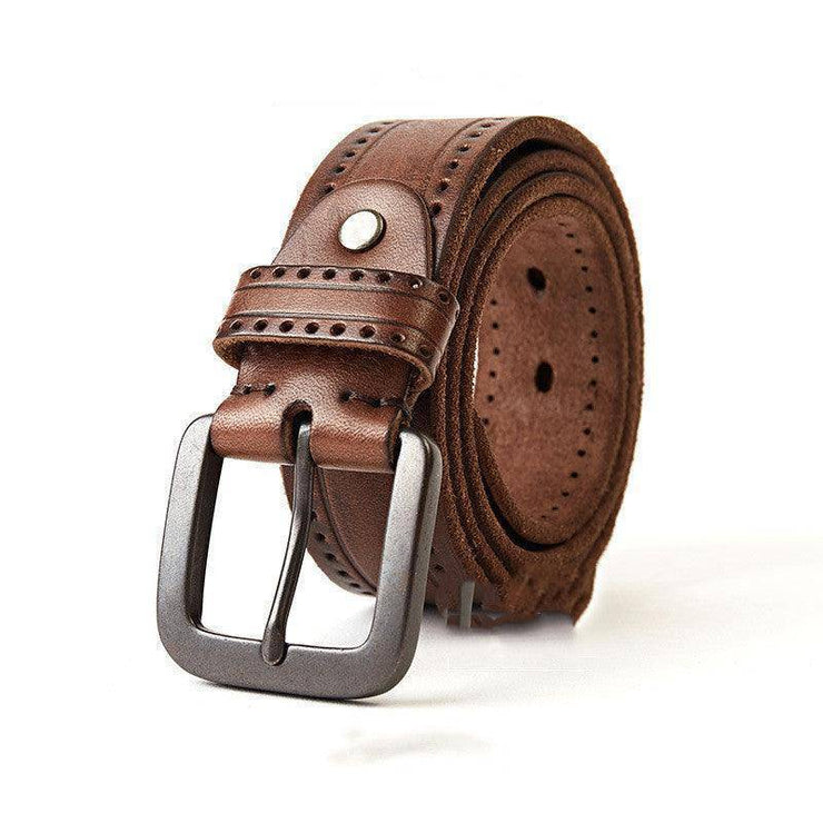 Genuine Cowhide Men's Leather Belt