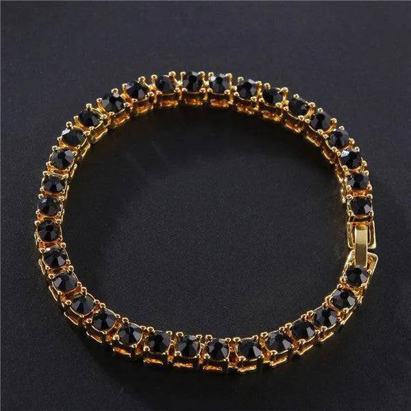 Iced Out Single Row Rhinestone Chain Bracelet