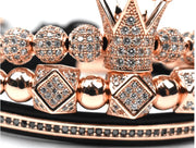 King Crown Copper Charm Bracelet