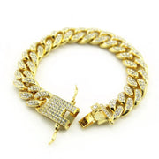 Full Rhinestone Cuban Bracelet