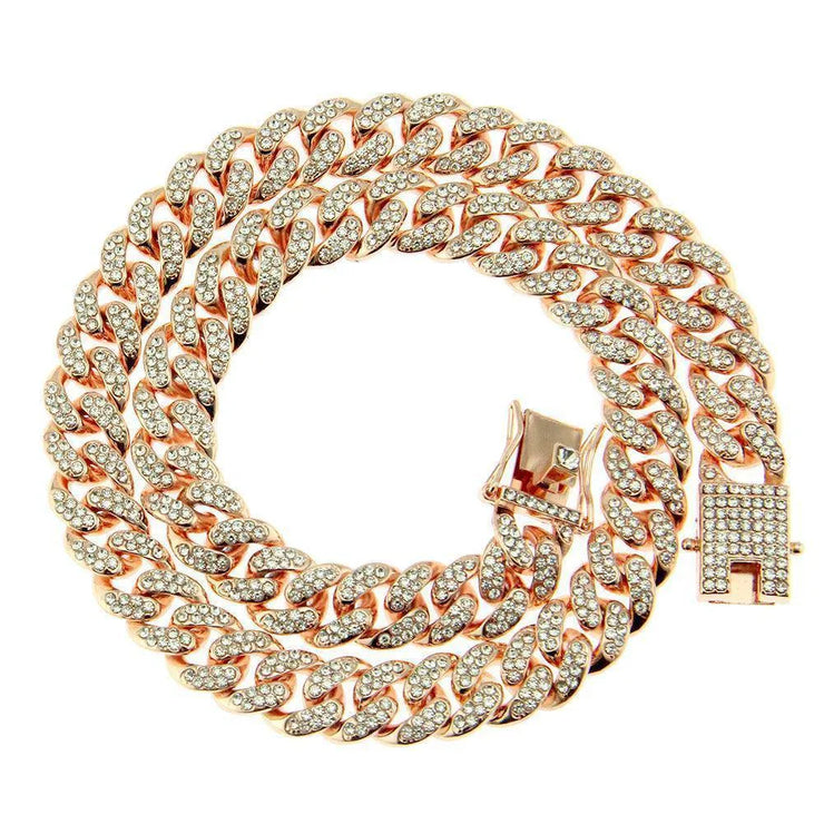 Full Rhinestone Cuban Bracelet