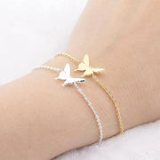 Dainty Butterfly Charm Delicate Bracelet