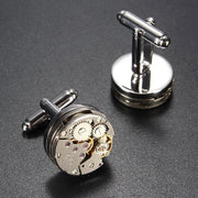 Mechanical Watch Movement Men's Cufflinks