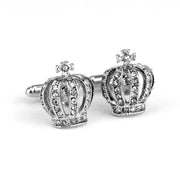 Diamond King Crown French Cufflinks