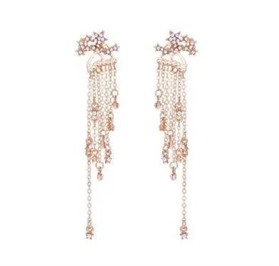 Shining Star Tassel Earrings