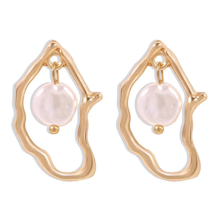 Irregular Pearl Earrings