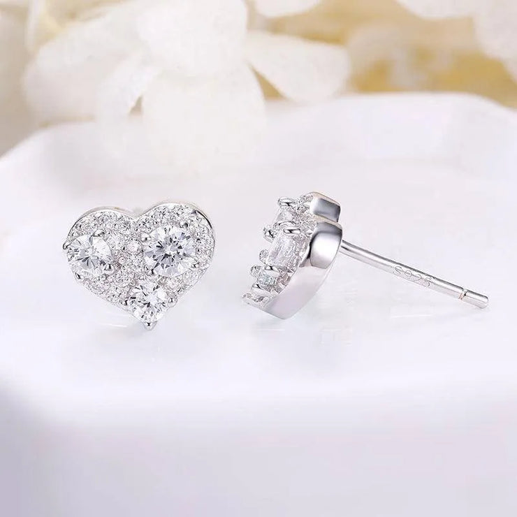 AAA Zircon 925 Sterling Silver Stud Earrings