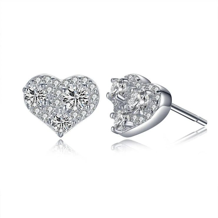 AAA Zircon 925 Sterling Silver Stud Earrings