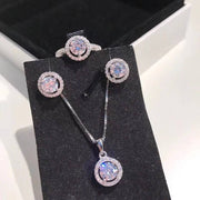 925 Silver Sparkling Diamond Set