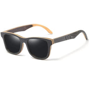 Men's Polarized Skateboard Wood Sunglasses