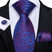 Tie Hanky & Cufflinks Set Silk Multiple Color Options