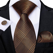 Tie Hanky & Cufflinks Set Silk Multiple Color Options