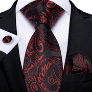 Tie Hanky & Cufflinks Set Silk Multiple Color Options