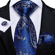 Tie Hanky & Cufflinks Set Silk Multiple Color Options