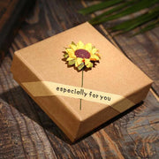 You Are My Sunshine Sunflower Necklace