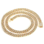 Flap Buckle Single Row Cuban Chain Necklace