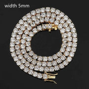 Hip Hop Men/Women Tennis Chain Zircon Necklace