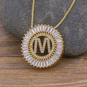 Classic A-Z Initials Letter Pendant Name Necklace