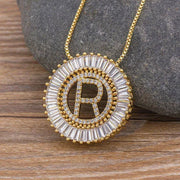 Classic A-Z Initials Letter Pendant Name Necklace