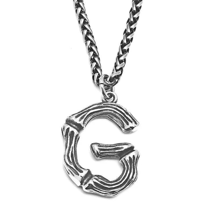 Unique Men's Initial A - Z Necklace