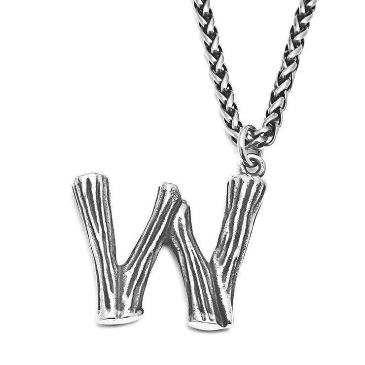 Unique Men's Initial A - Z Necklace