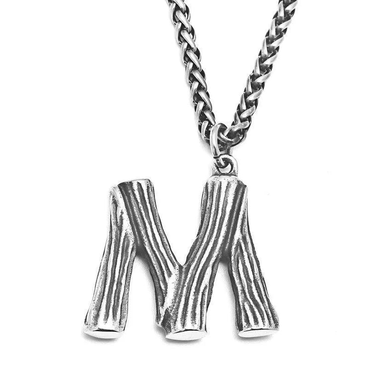 Unique Men's Initial A - Z Necklace