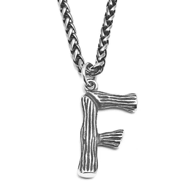 Unique Men's Initial A - Z Necklace