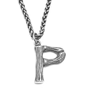 Unique Men's Initial A - Z Necklace