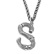 Unique Men's Initial A - Z Necklace