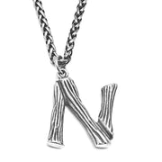 Unique Men's Initial A - Z Necklace