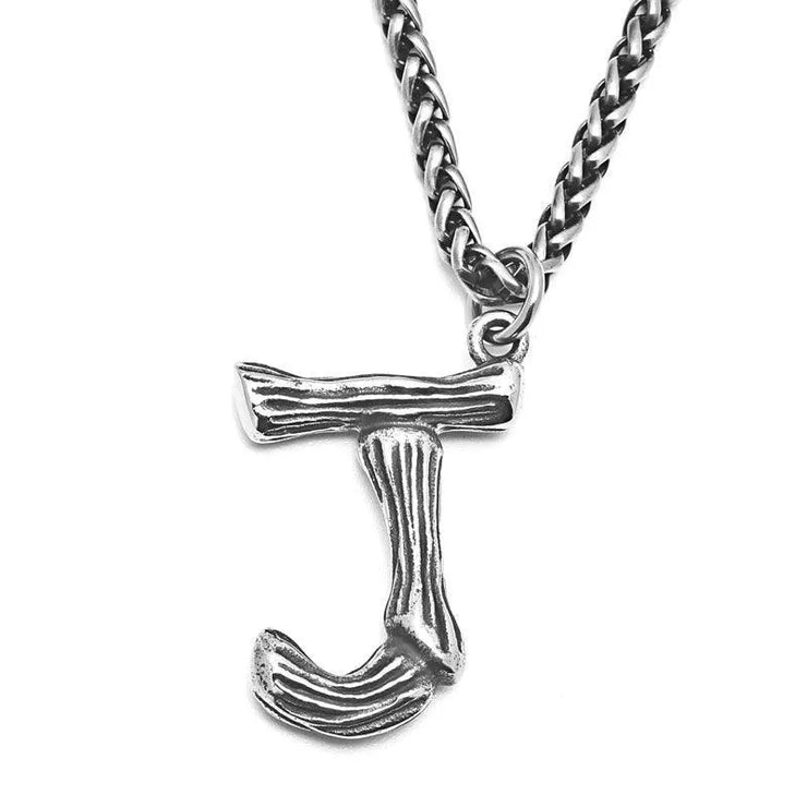 Unique Men's Initial A - Z Necklace