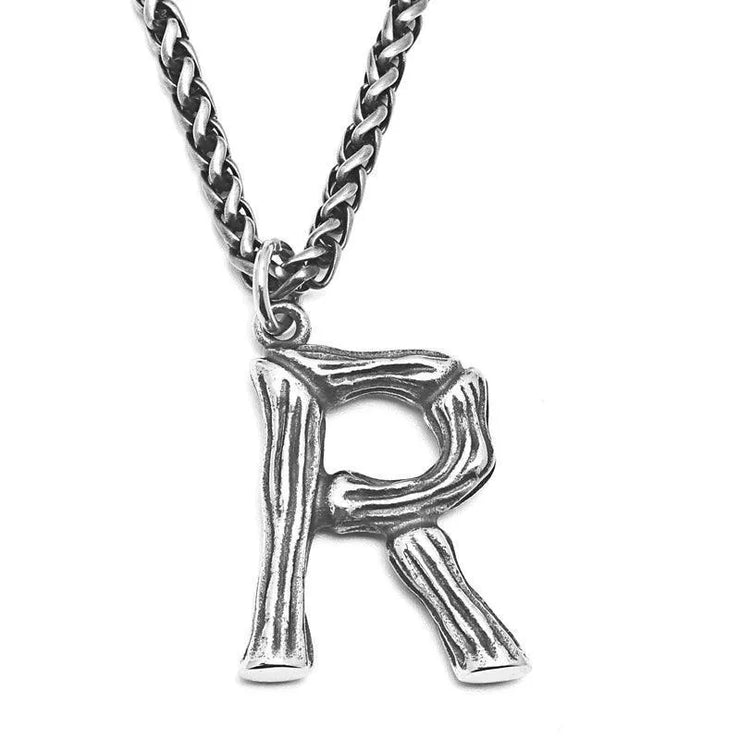 Unique Men's Initial A - Z Necklace