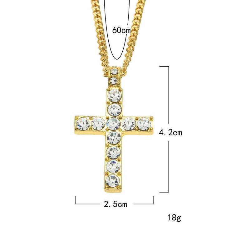 Hip Hop Men's Classic Cross Pendant