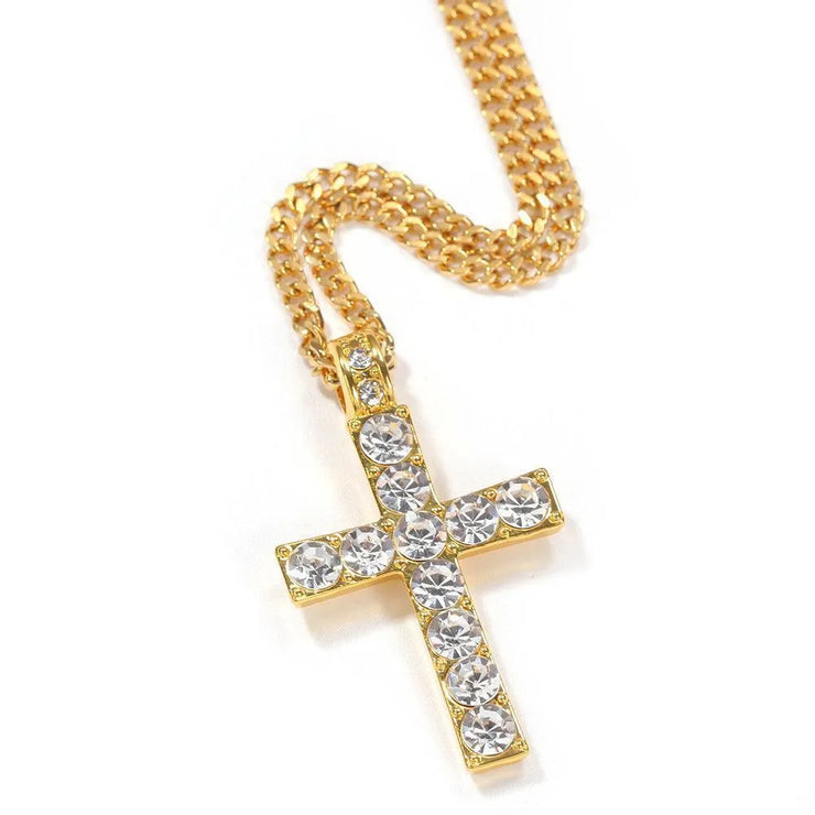 Hip Hop Men's Classic Cross Pendant